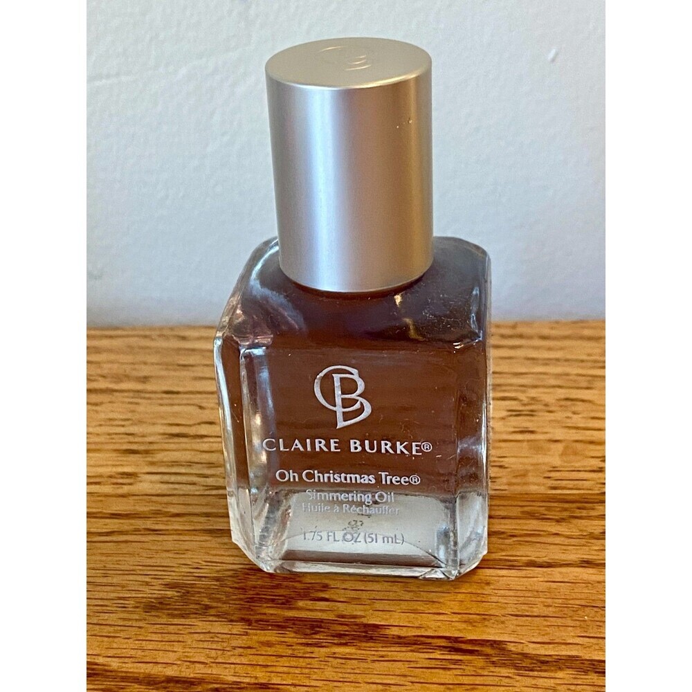 Claire Burke Oh Christmas Tree Simmering Oil 1.75 Oz Rare New Glass Bottle Holid